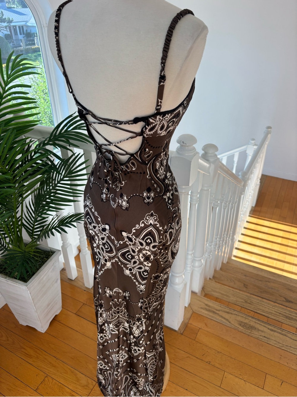 Sandro Bandana Print Midi Dress, US Size: 0 - Picture 12 of 16
